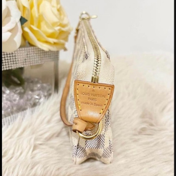 Louis Vuitton pochette accessories mini bag, damier azur - Picture 2 of 7